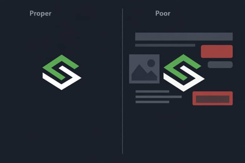 cluttered logo asset