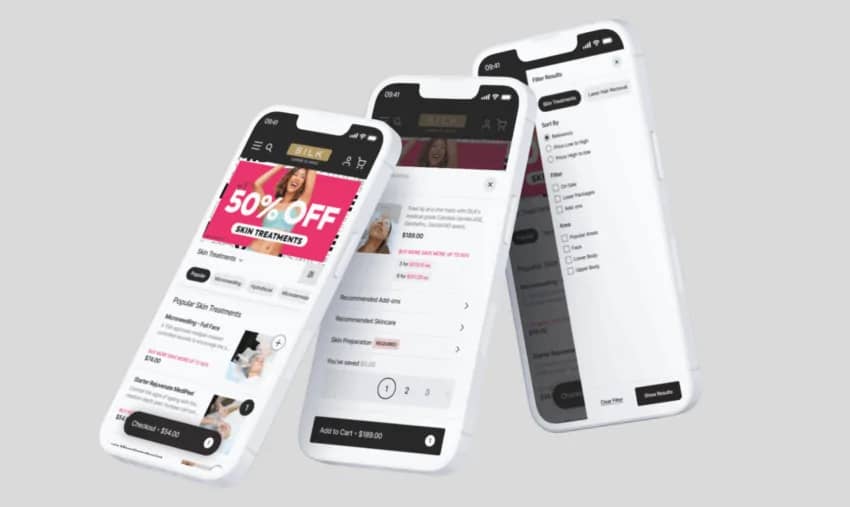 silk mobile mockup asset