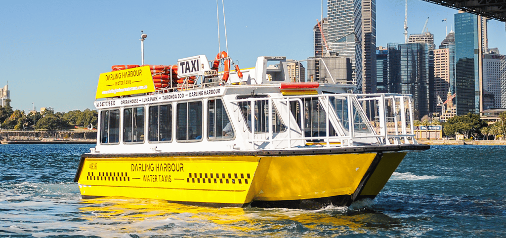 darling harbour water taxis banner