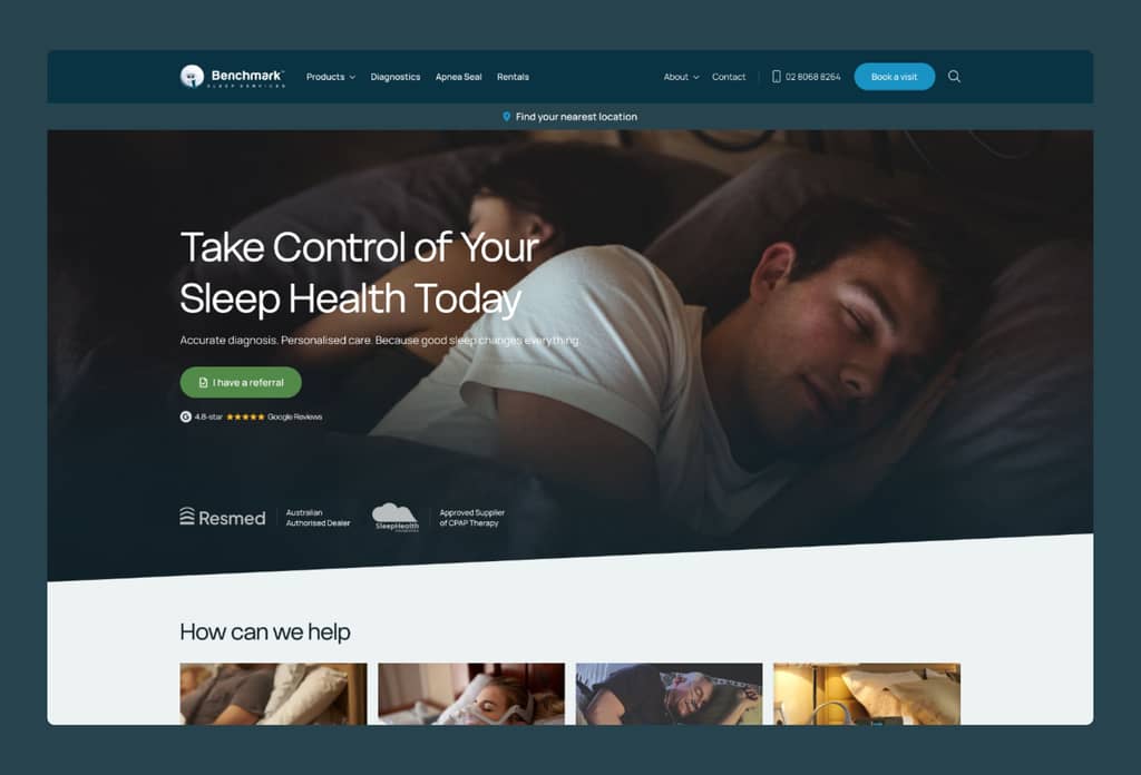 Benchmark Sleep Services Web