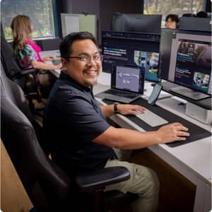 click click media design team working