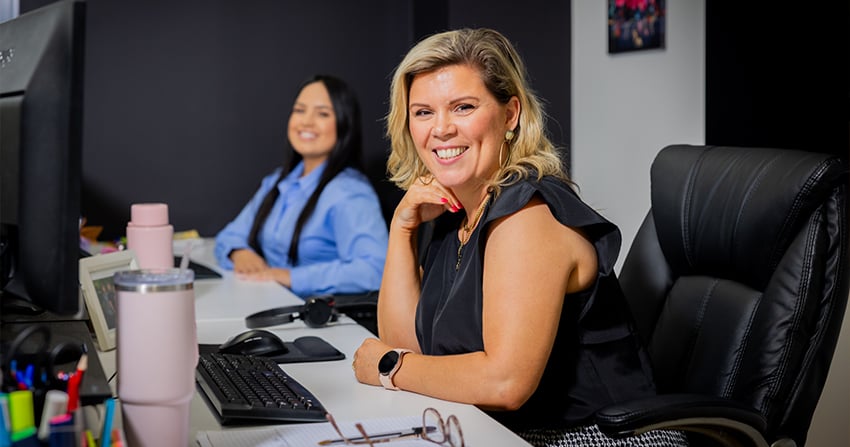 click click media social media team working