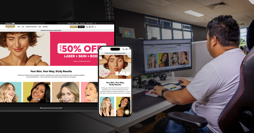 one of our senior web developers working on a headless wordpress website