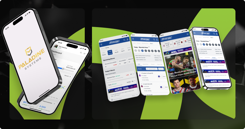 paladine systems mobile application portfolio showing production-ready apps rescued and built by the vibe code rescue team displayed on iphone screens.