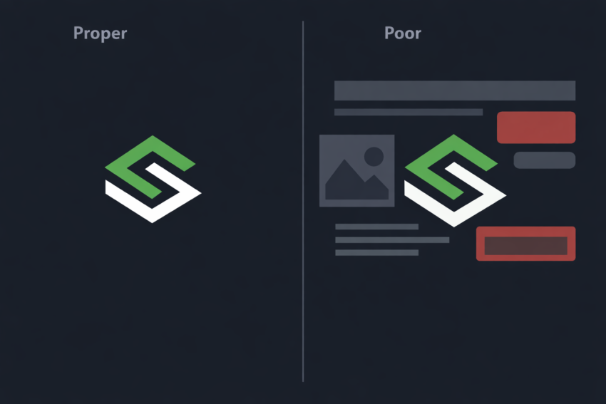 cluttered logo asset