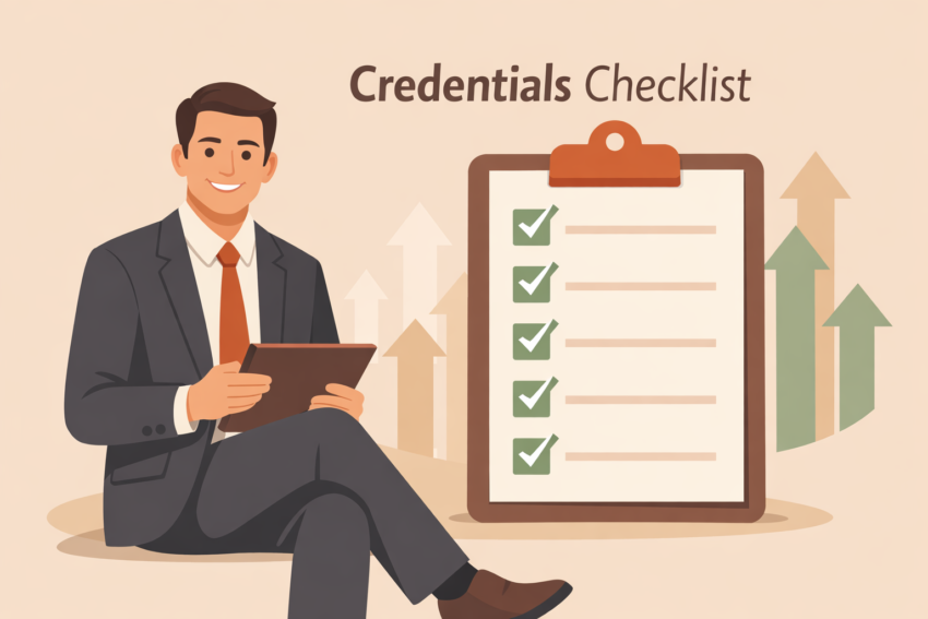 credentials checklist asset