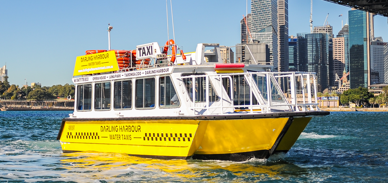 darling harbour water taxis banner
