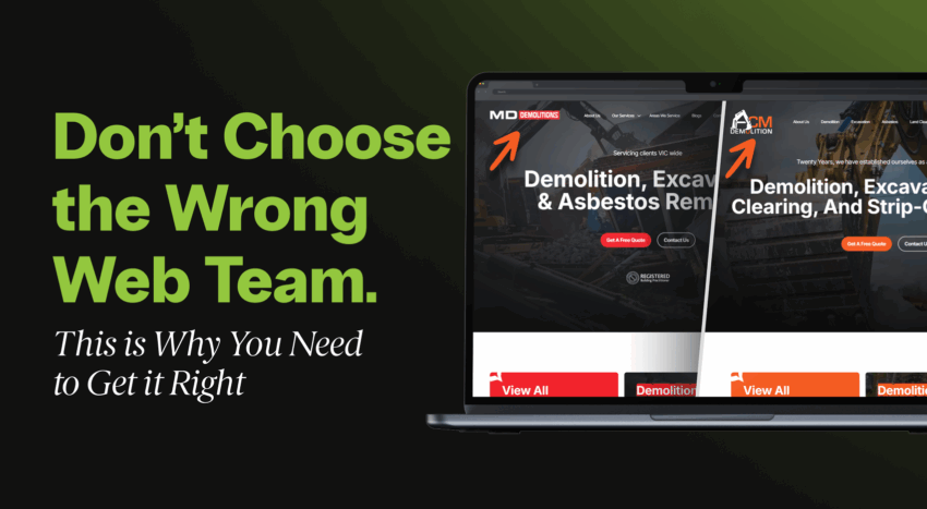 dont choose the wrong web team feature banner