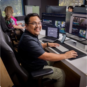 click click media design team working