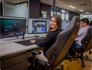 click click media web developer working