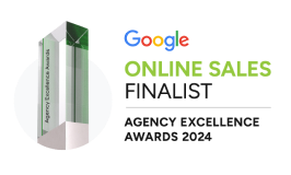 google online sales finalist 2024 logo