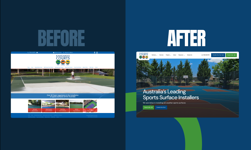 kanga courts before and after banner