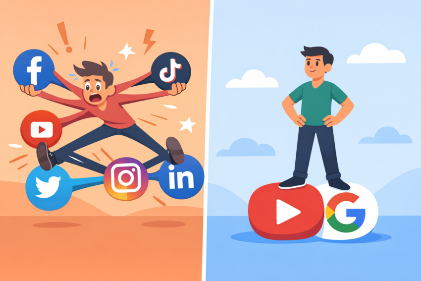 social media focus asset