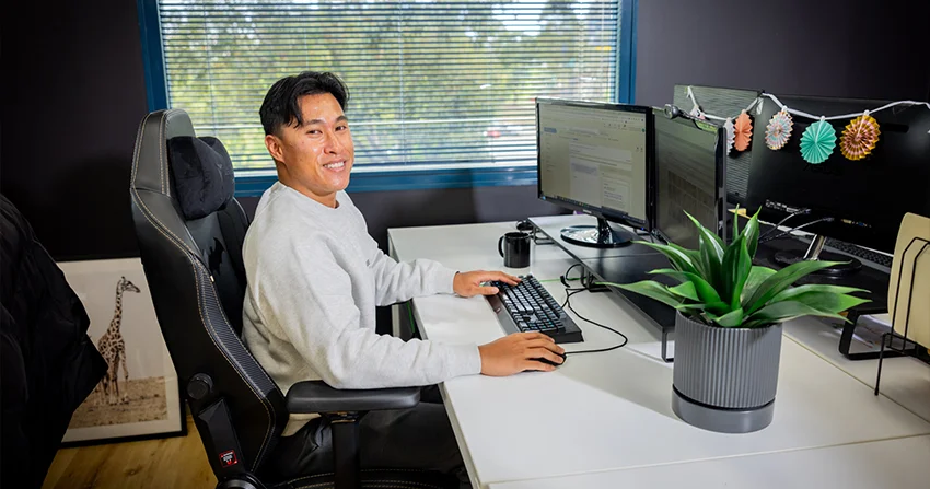 adriel at his desk spear-heading our google ads agency