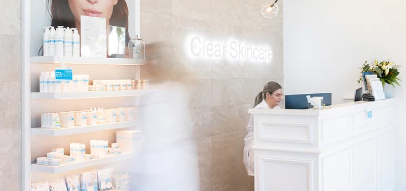 clear skincare banner